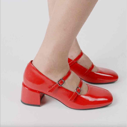 Addison Mary - Jane Pump - Red - Sole Food - 2