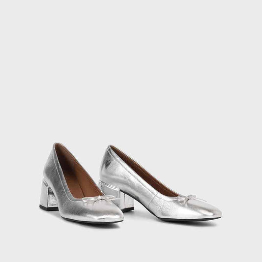 Addison Pump - Silver - Sole Food - 2