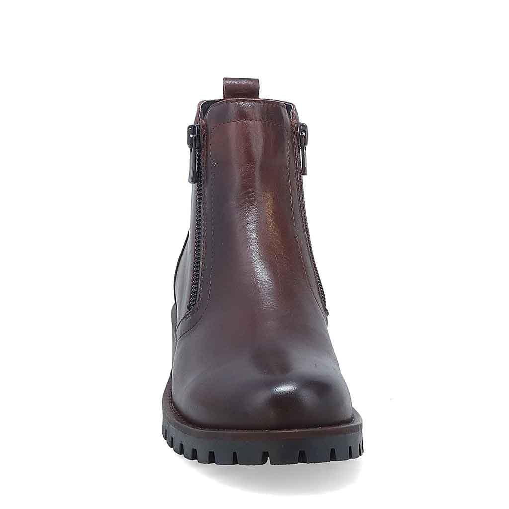 Alise Double Zip Boot - Dark Brown - Sole Food - 4