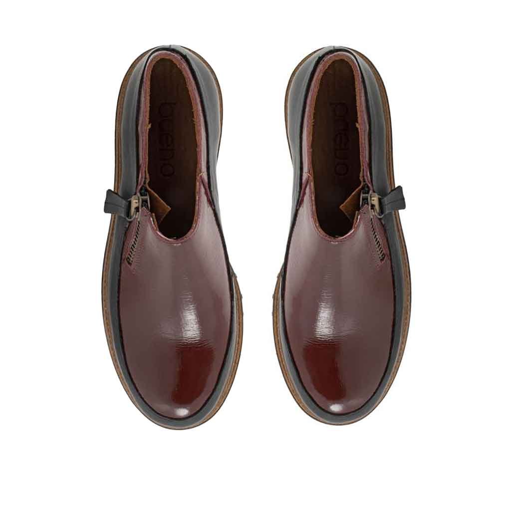 Amelia Slip - on Shoe - Burgundy Patent - Sole Food - 3
