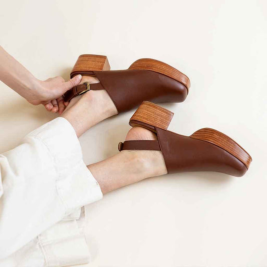 Betty Clog - Brown - Sole Food - 2