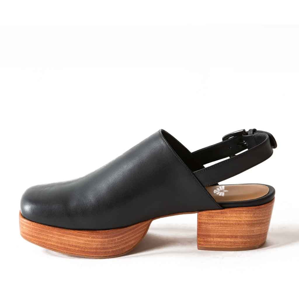 Betty Slingback Clog - Black - Sole Food - 4