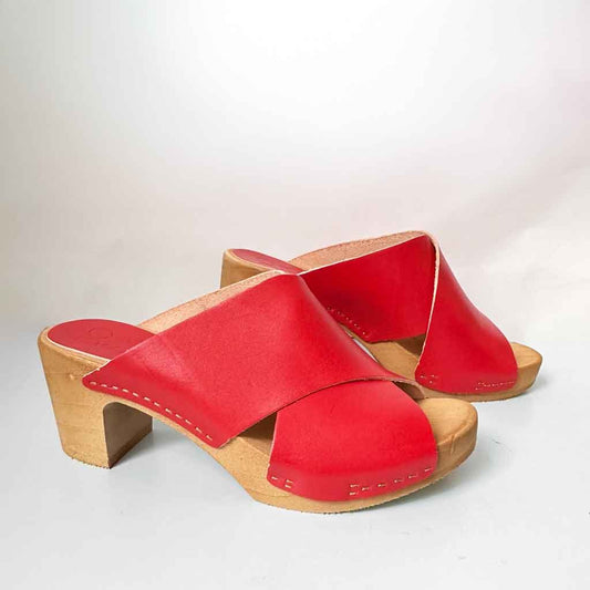 Bosabo Rita Slide Sandal Clog - Red - Sole Food - 2