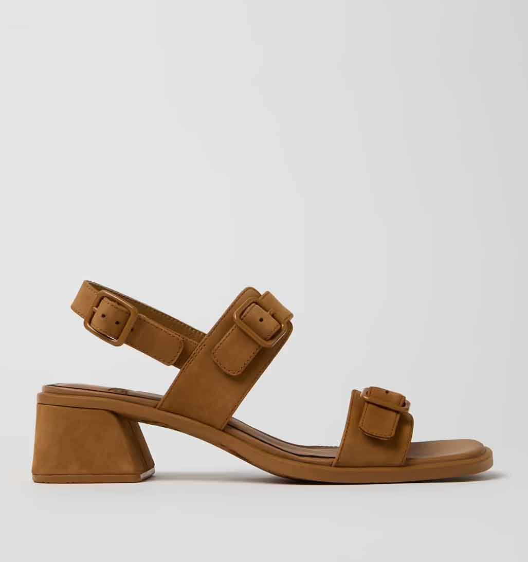 Camper Kora Buckle Sandal - Brown