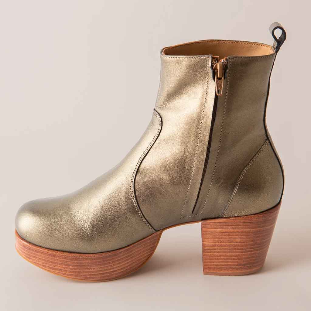 Charli Platform Boot - Gold - Sole Food - 4