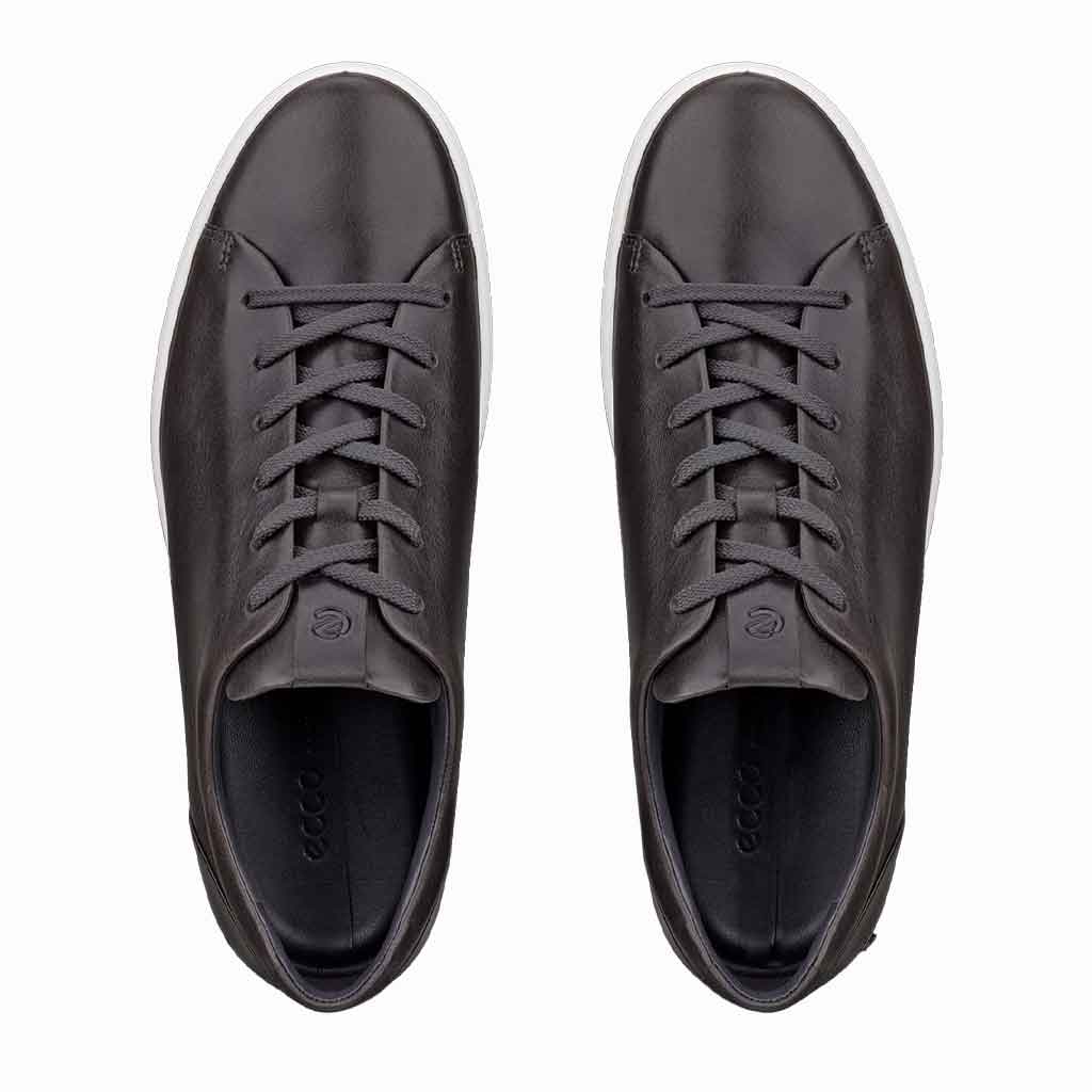 Ecco Soft 7 Plain Lace - Up - Grey - Sole Food - 3