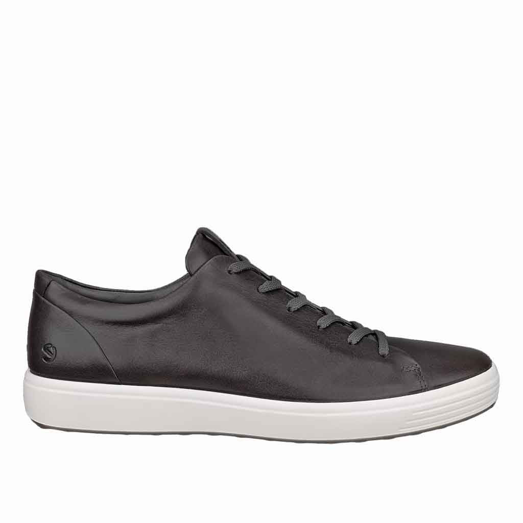 Ecco Soft 7 Plain Lace - Up - Grey - Sole Food - 1