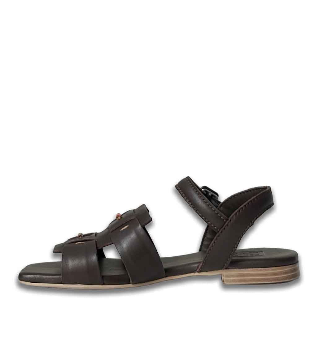 Eren Flat Woven Sandal - Dark Brown - Sole Food - 4