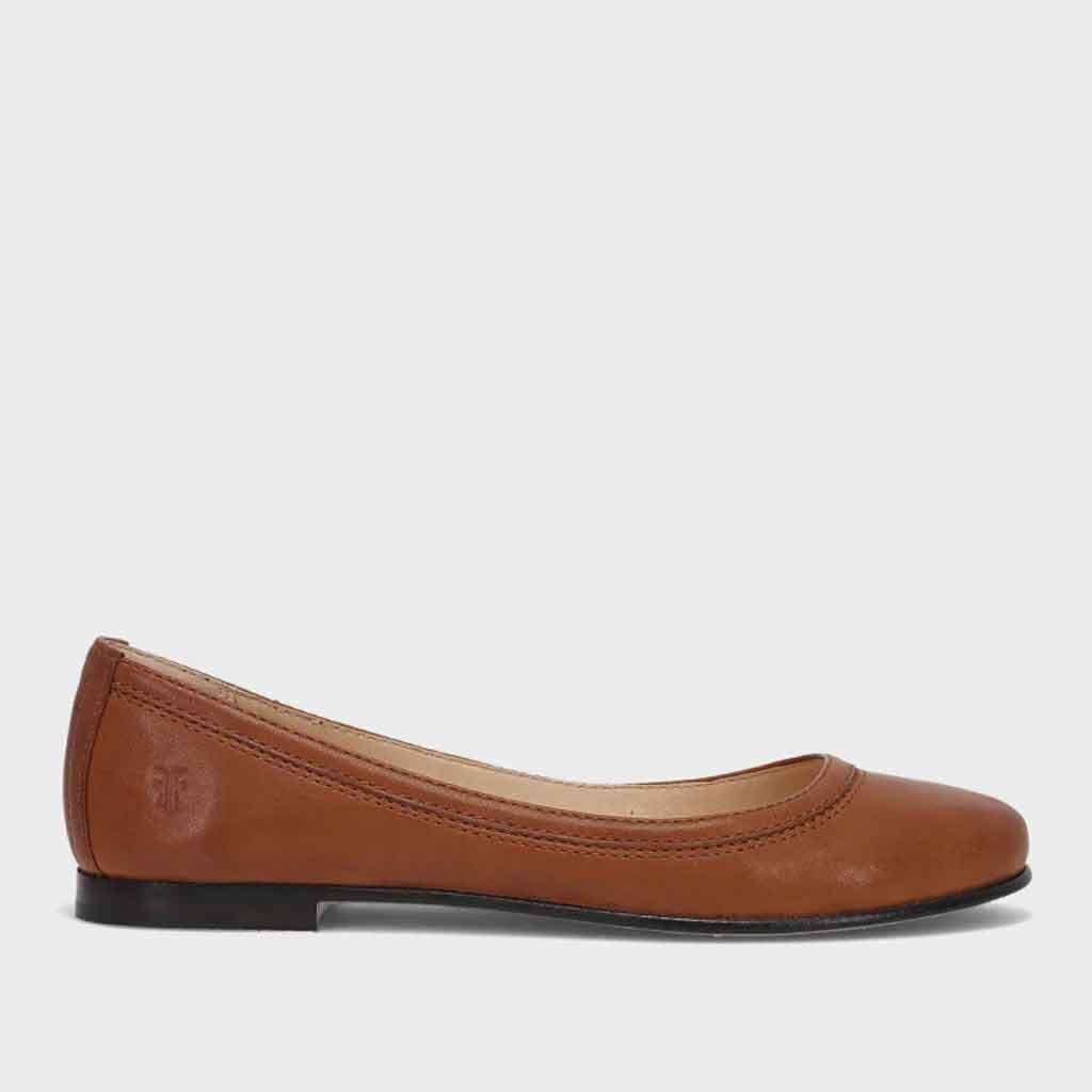 Frye Carson Ballet - Cognac - Sole Food - 1