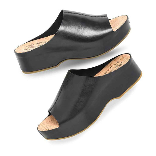 KorkEase Yazmin Slide Sandal - Black - Sole Food - 2