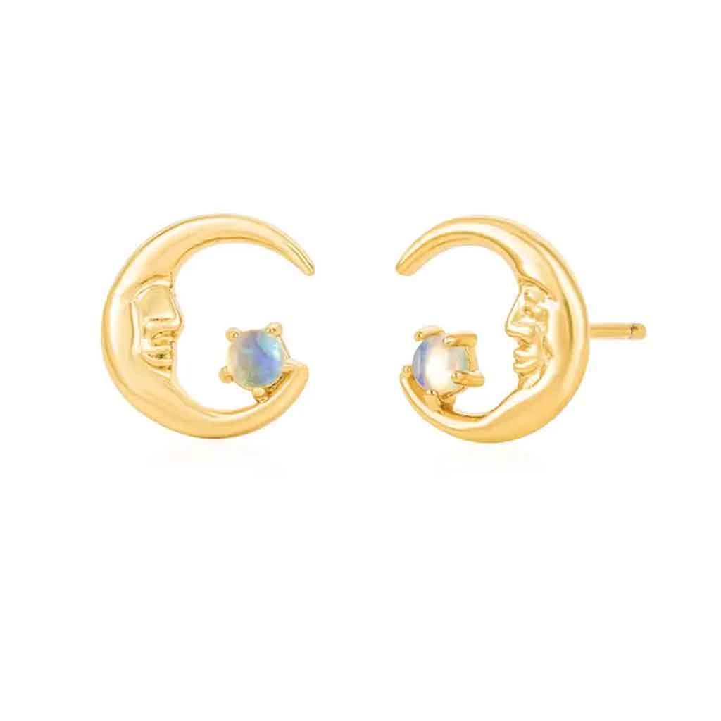 Leslie Francesca La Lune Opal Studs - Sole Food - 1