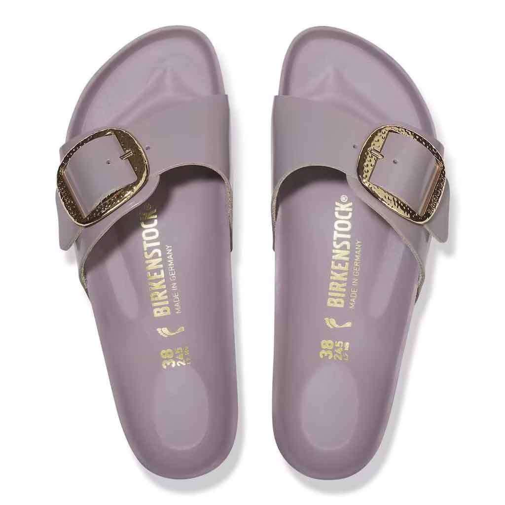 Madrid Hammered Buckle Slide - Faded Purple - Sole Food - 4