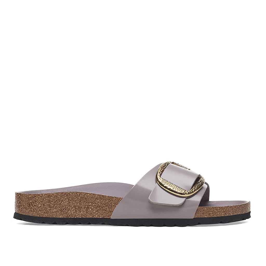 Madrid Hammered Buckle Slide - Faded Purple - Sole Food - 1