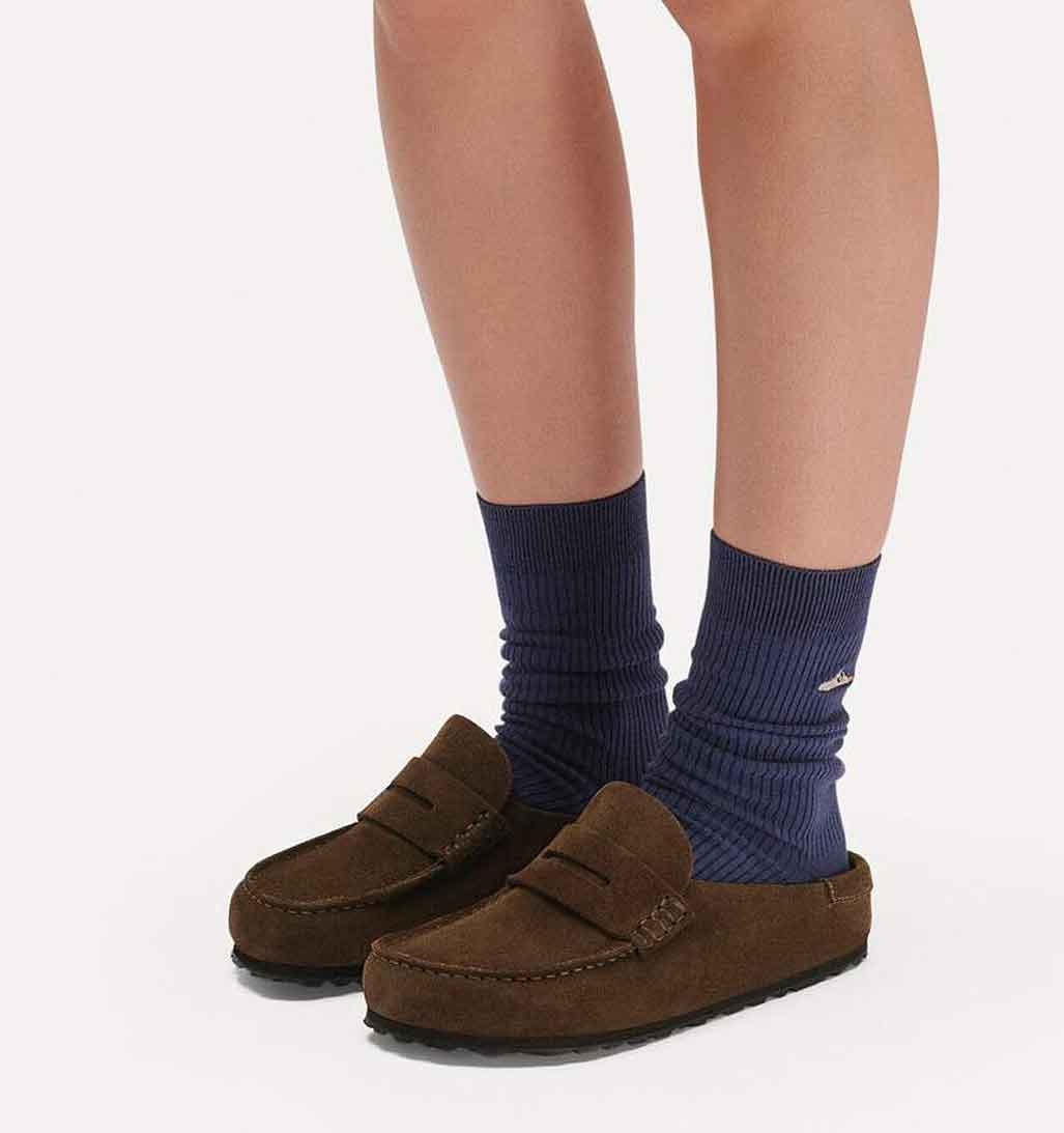 Naples Suede Mule - Dark Brown - Sole Food - 4