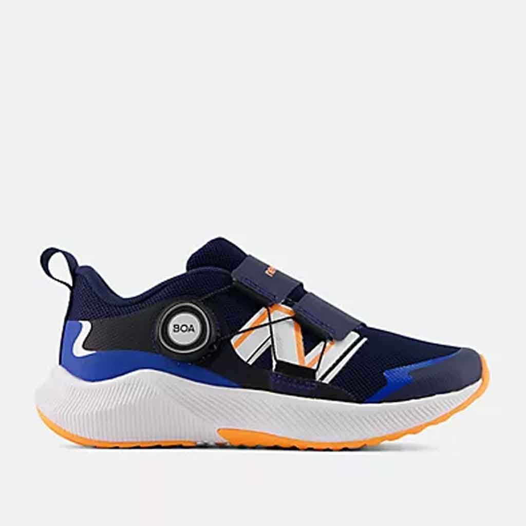 New Balance Kids DynaSoft Reveal V4 BOA NB Navy Hot Mango 10.5