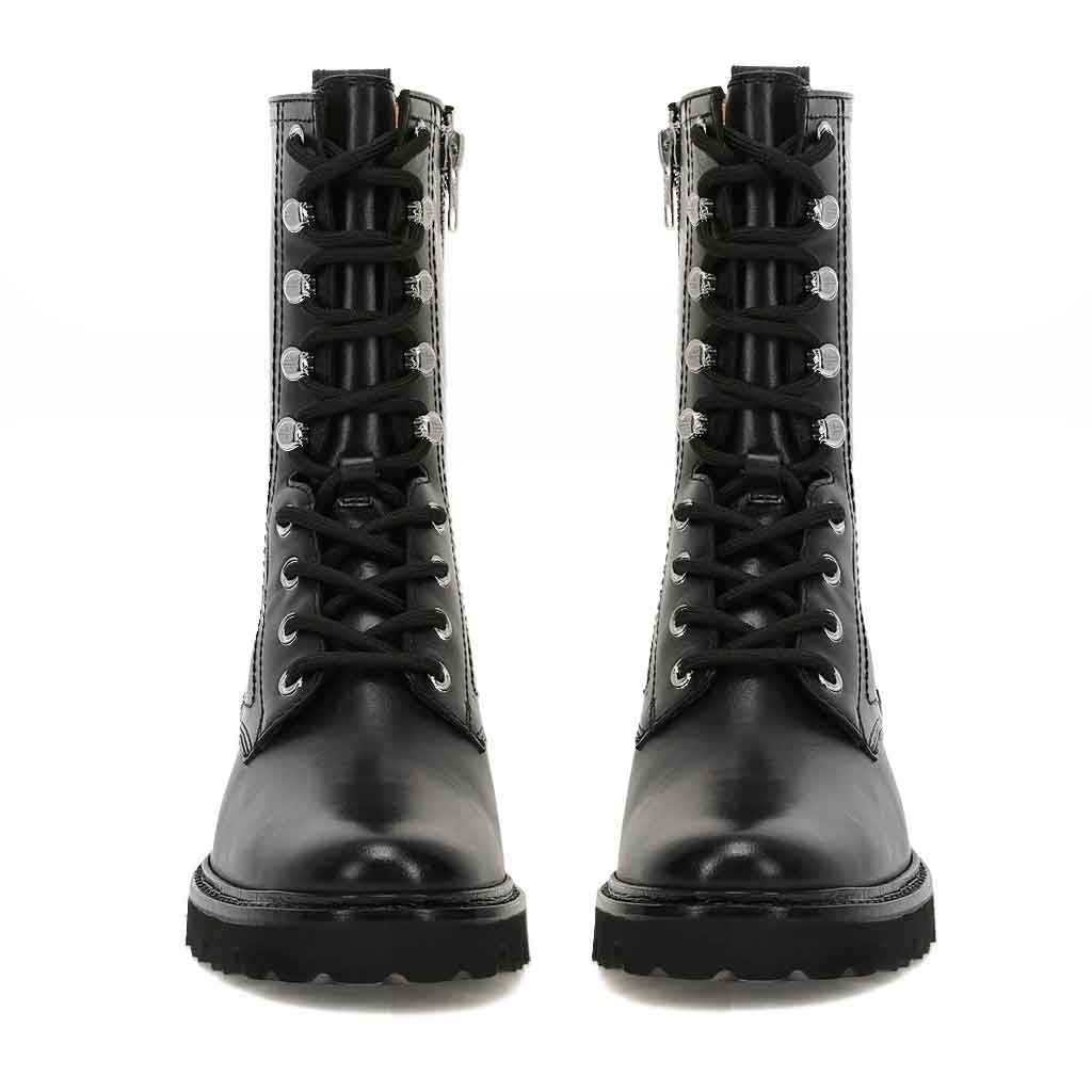 Olivia Combat Boot - Black - Sole Food - 4