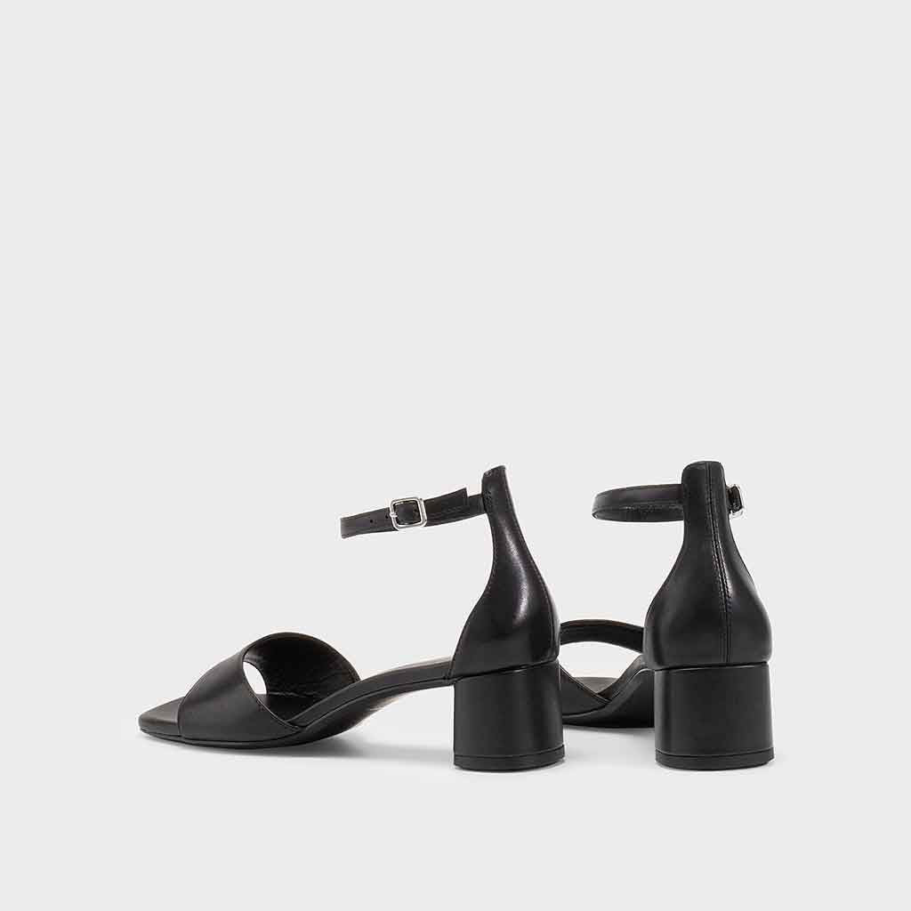 Piper Heel Sandal - Black - Sole Food - 3