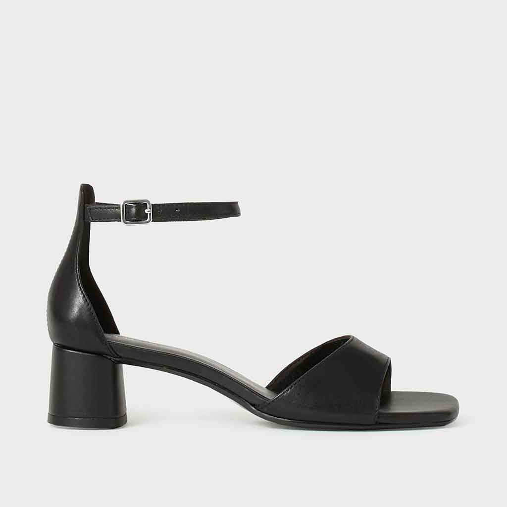 Piper Heel Sandal - Black - Sole Food - 1