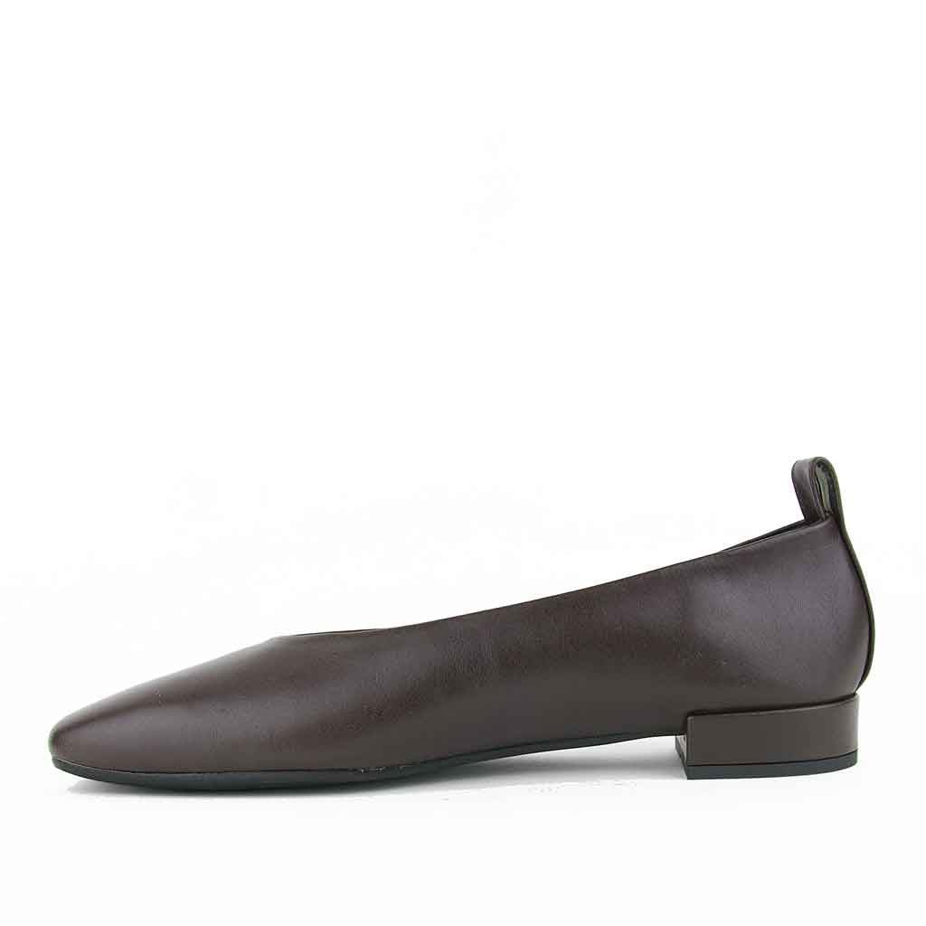 re - souL Ursula Classic Skimmer Flat - Brown - Sole Food - 4