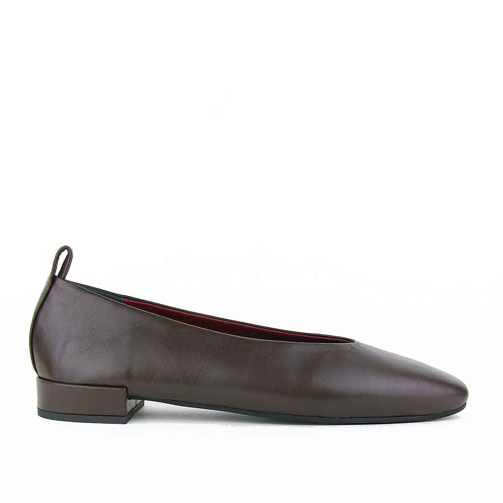 re - souL Ursula Classic Skimmer Flat - Brown - Sole Food - 1