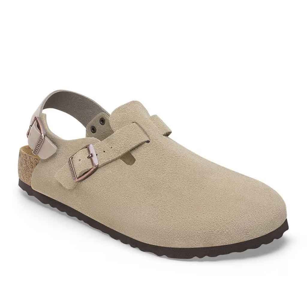 Tokio Clog for Men - Taupe Suede - Sole Food - 2