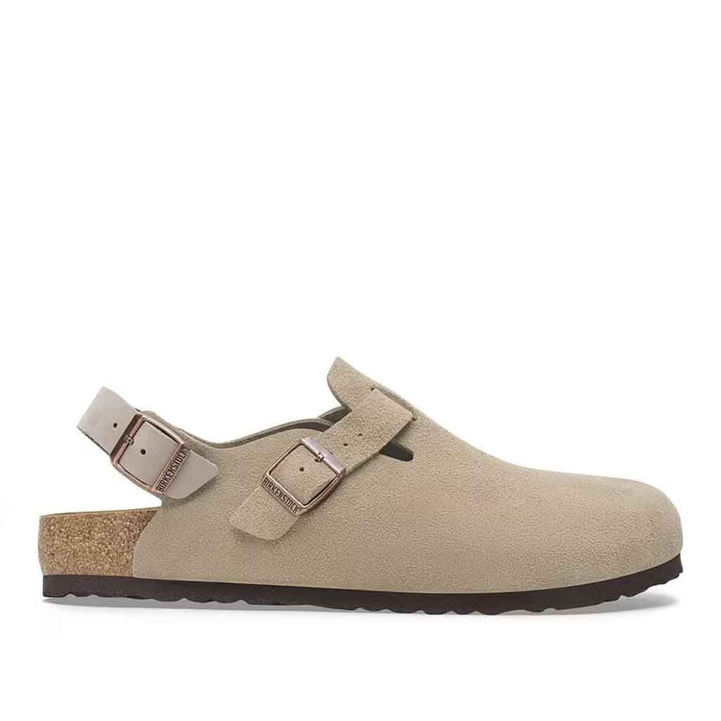 Tokio Clog for Men - Taupe Suede - Sole Food - 1