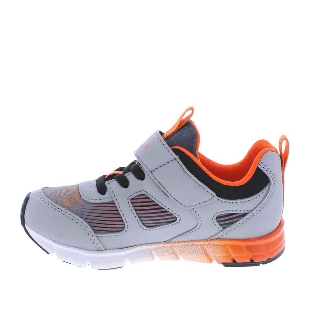 Tsukihoshi Streak Sneaker Child - Gray/Orange - Sole Food - 4