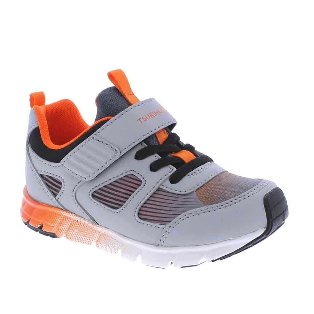 Tsukihoshi Streak Sneaker Child - Gray/Orange - Sole Food - 2