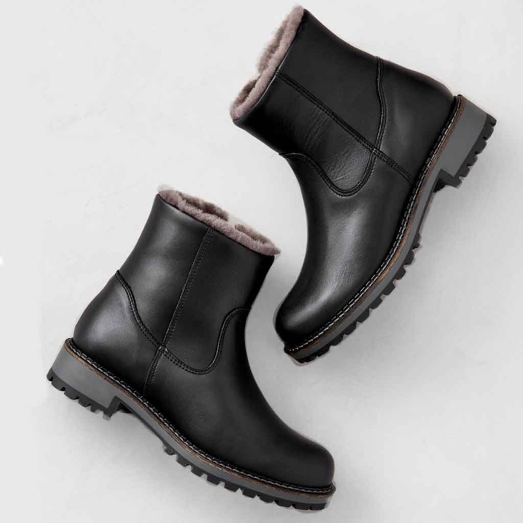 Waterproof Calib Boot - Black Leather - Sole Food - 2