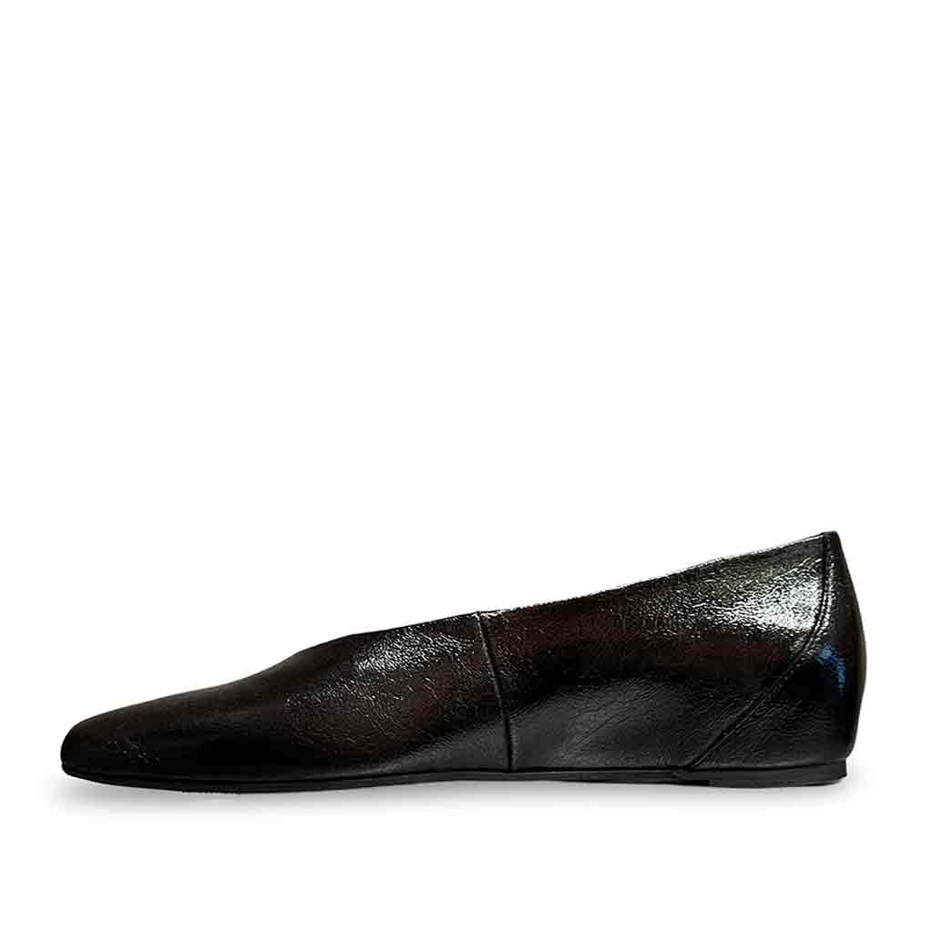 Wonders Black Patent Flat - Sole Food - 4