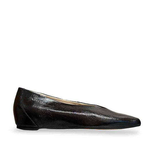Wonders Black Patent Flat - Sole Food - 1