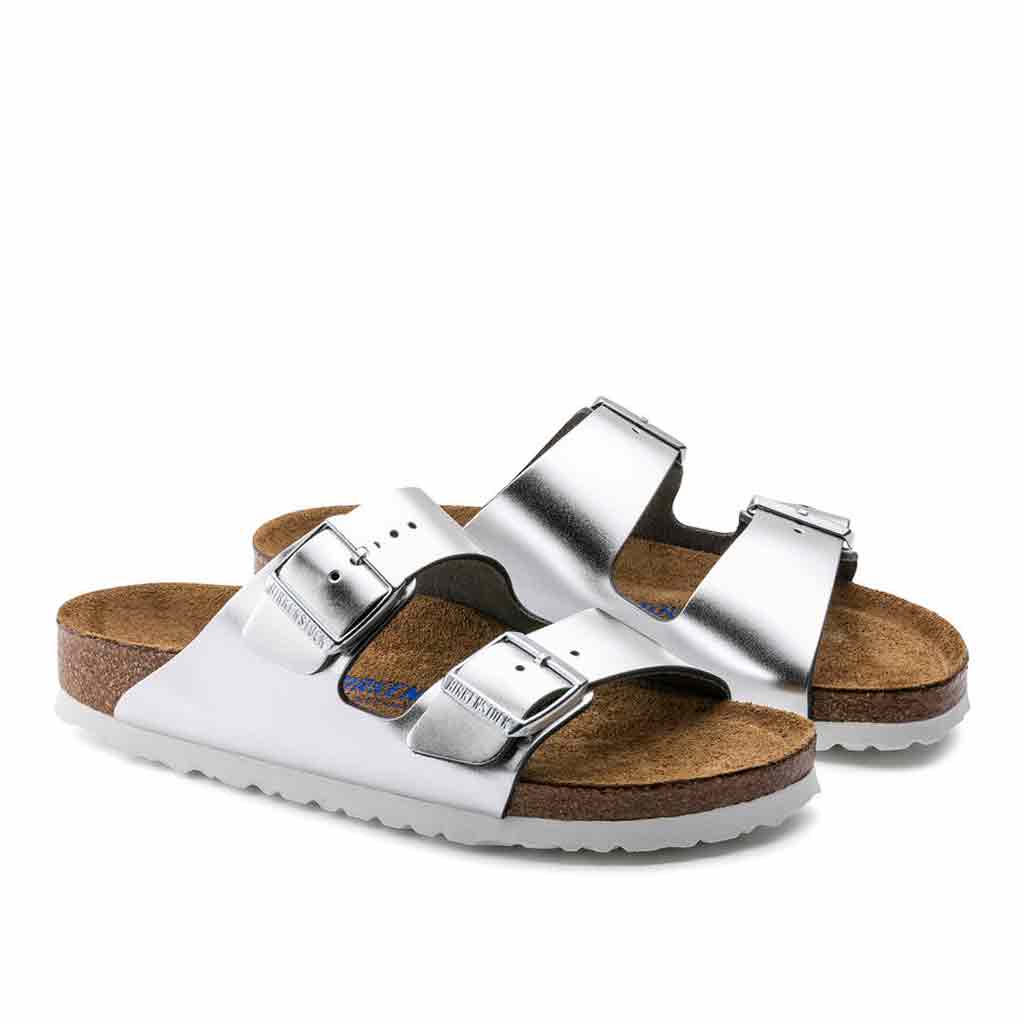 Birkenstock Arizona SFB Sandal for Women - Silver - Sole Food - 2