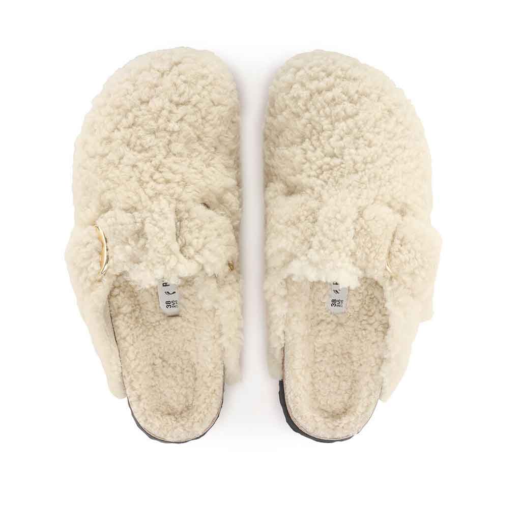 Birkenstock Boston Big Buckle Shearling - Eggshell - Sole Food - 3