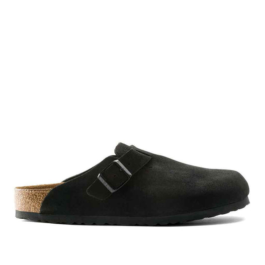 Birkenstock Boston SFB for Women - Black Suede - Sole Food - 1