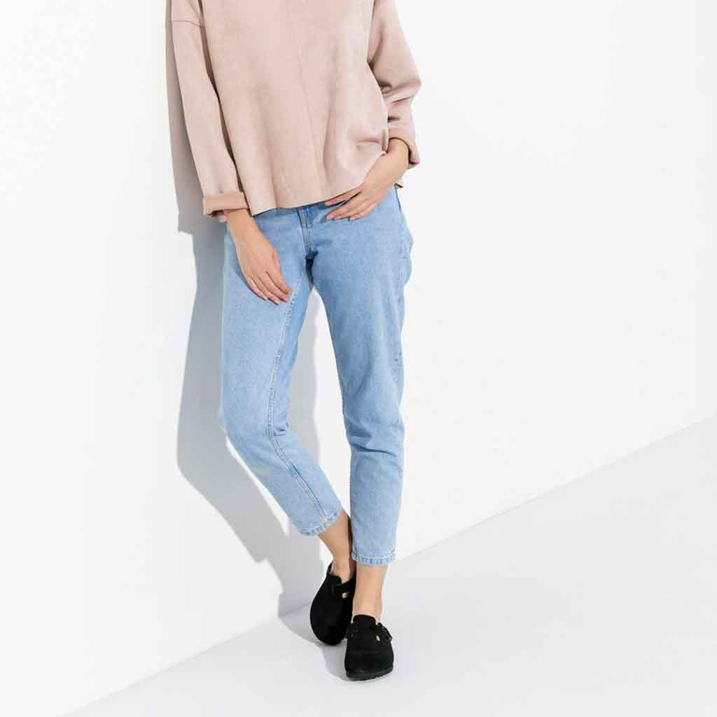 Birkenstock Boston SFB for Women - Black Suede - Sole Food - 4