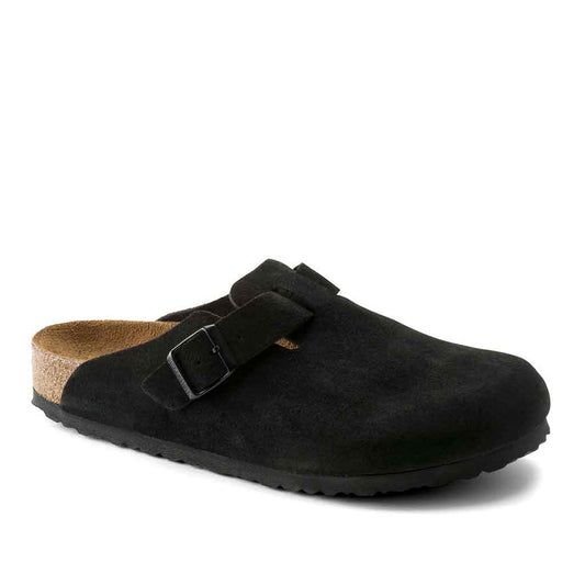 Birkenstock Boston SFB for Women - Black Suede - Sole Food - 2