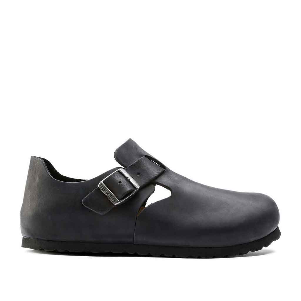Birkenstock London Clog for Women - Black Leather - Sole Food - 1