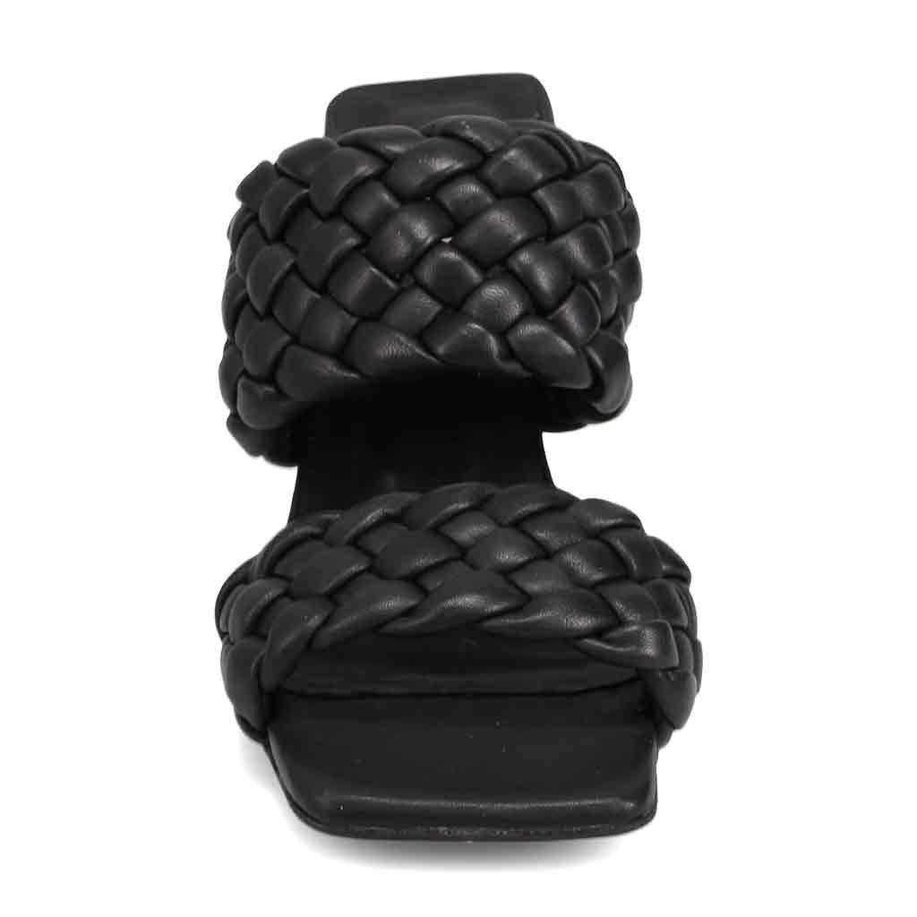 Bueno Winter Heeled Sandal - Black - Sole Food