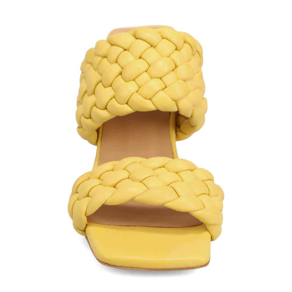 Bueno Winter Heeled Sandal - Yellow - Sole Food - 2