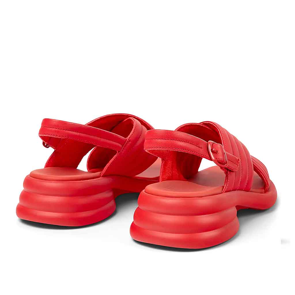 Camper Spiro Cross-Strap Sandal - Red - Sole Food