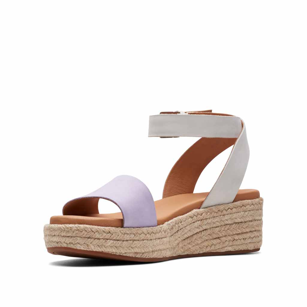 Clarks Kimmei Ivy Sandal - Lilac Combi - Sole Food