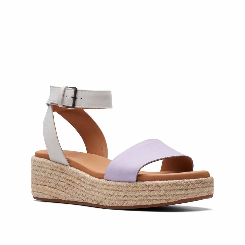 Clarks Kimmei Ivy Sandal - Lilac Combi - Sole Food