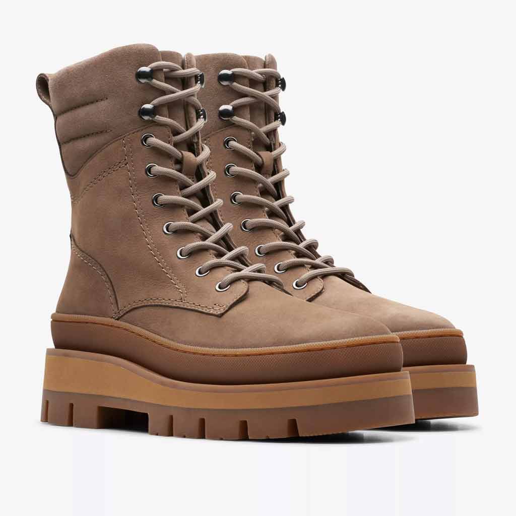 Clarks Orianna 2 Hike Boot - Pebble Nubuck - Sole Food - 3