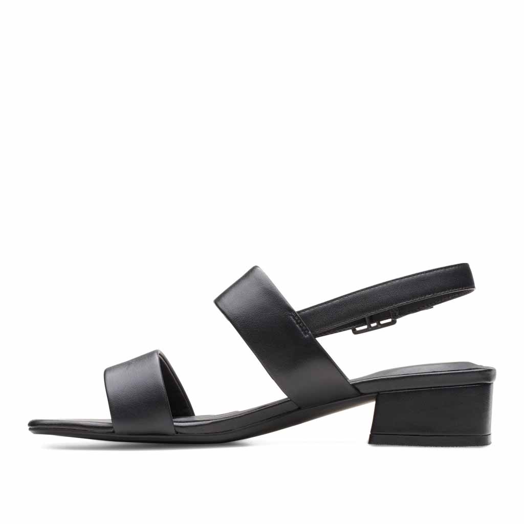 Clarks Seren25 Heeled Sandal - Black - Sole Food