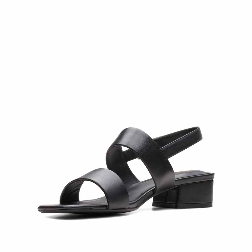 Clarks Seren25 Heeled Sandal - Black - Sole Food