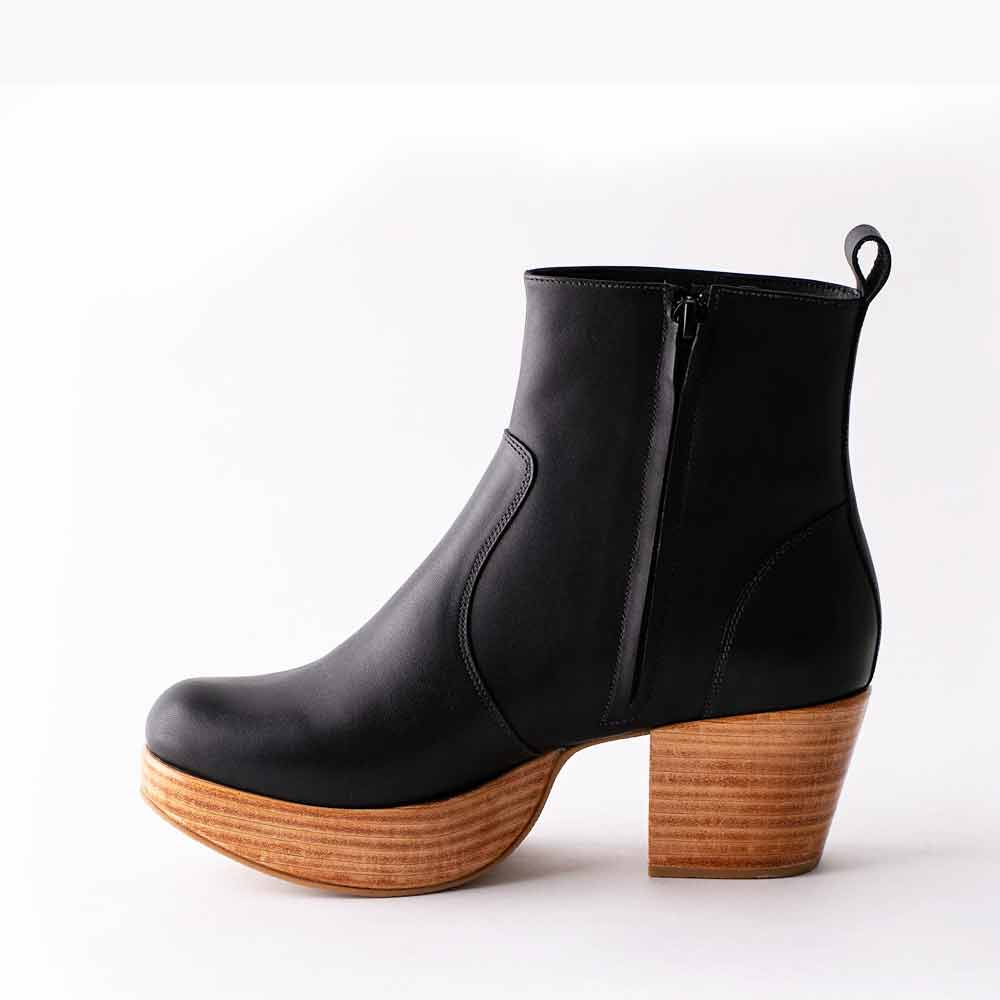Fortress Charli Platform Bootie - Black - Sole Food - 2