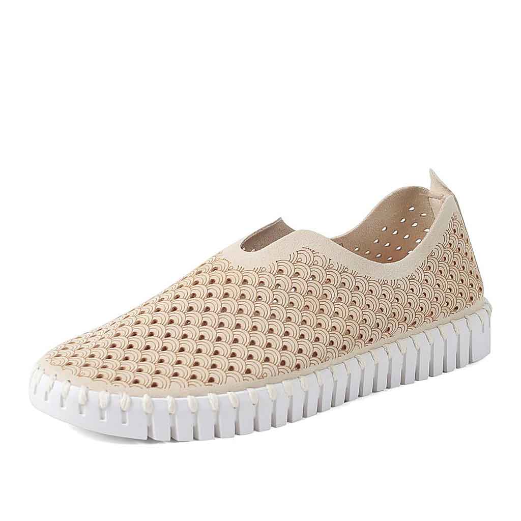 Ilse Jacobsen Tulip Slip-On - Cream - Sole Food