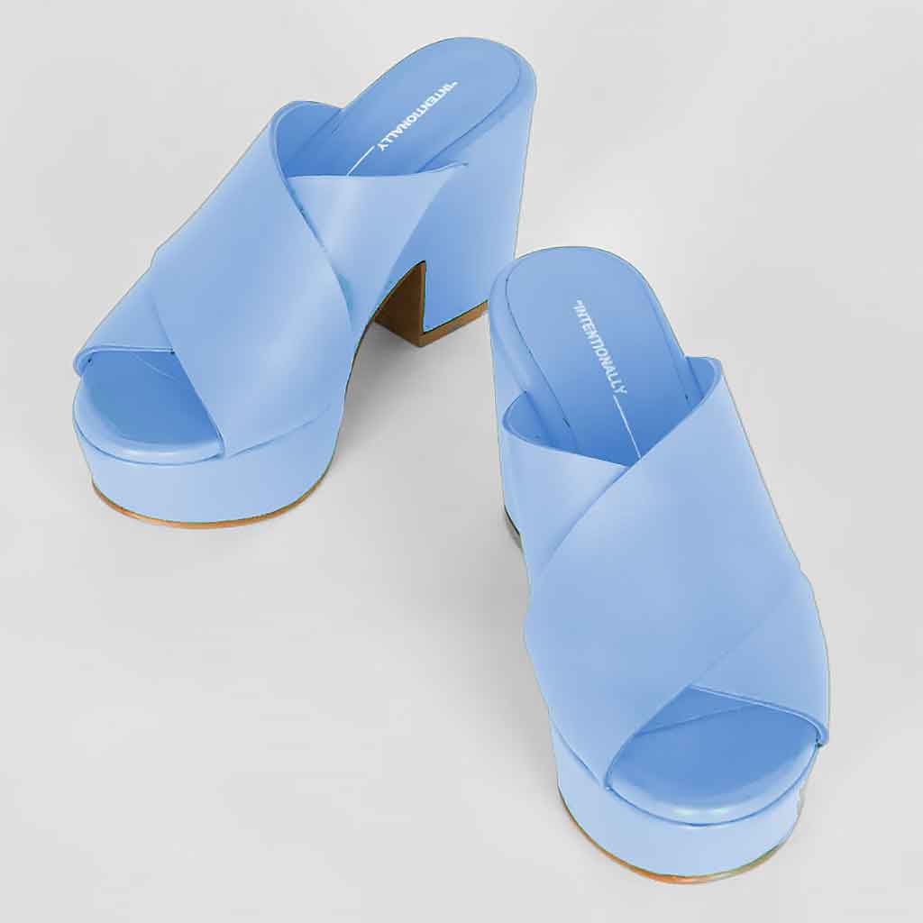 Intentionally _______ Dame Sandal - Periwinkle - Sole Food