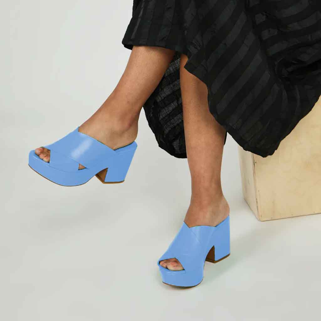 Intentionally _______ Dame Sandal - Periwinkle - Sole Food