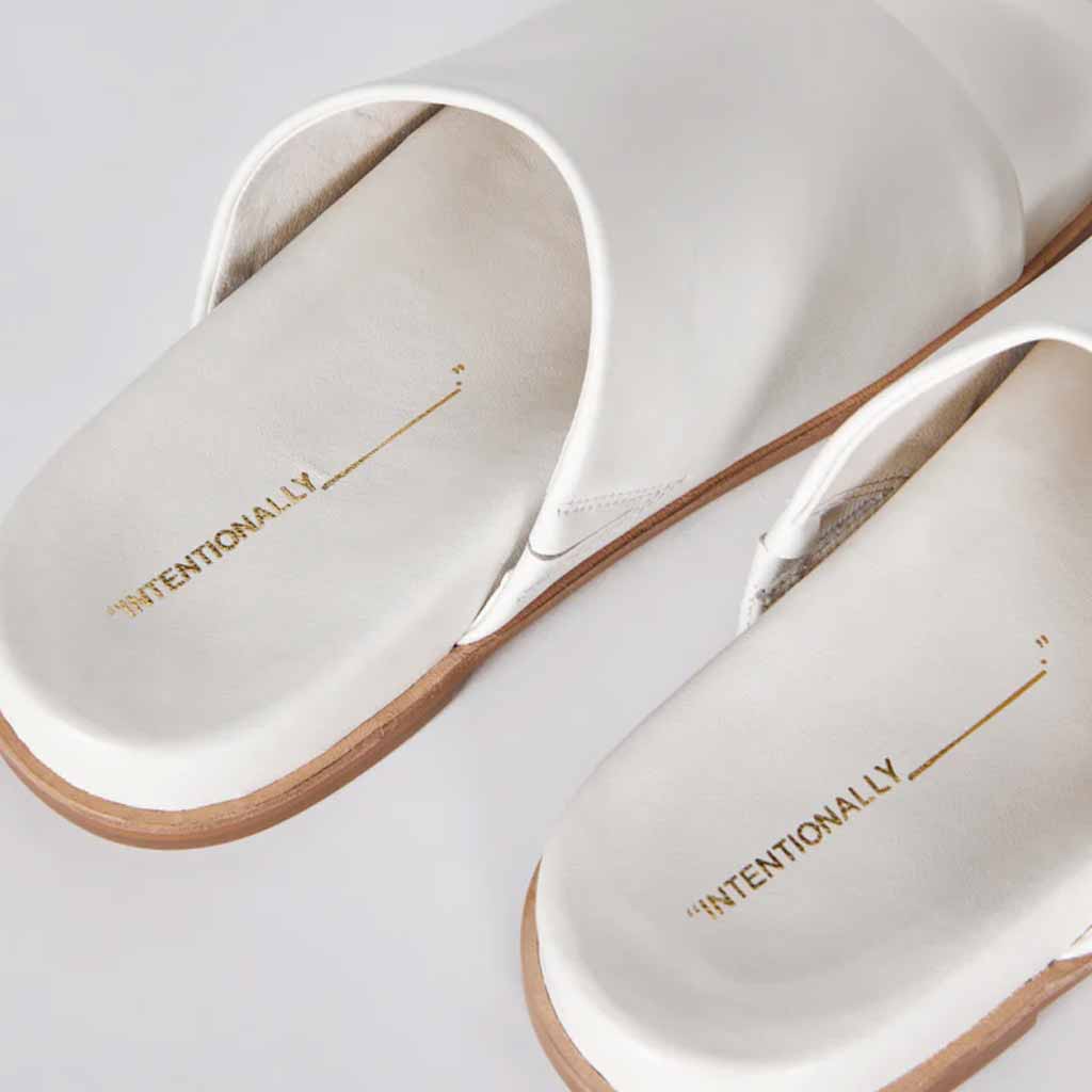 Intentionally _____ Pippy Slide - Cream - Sole Food